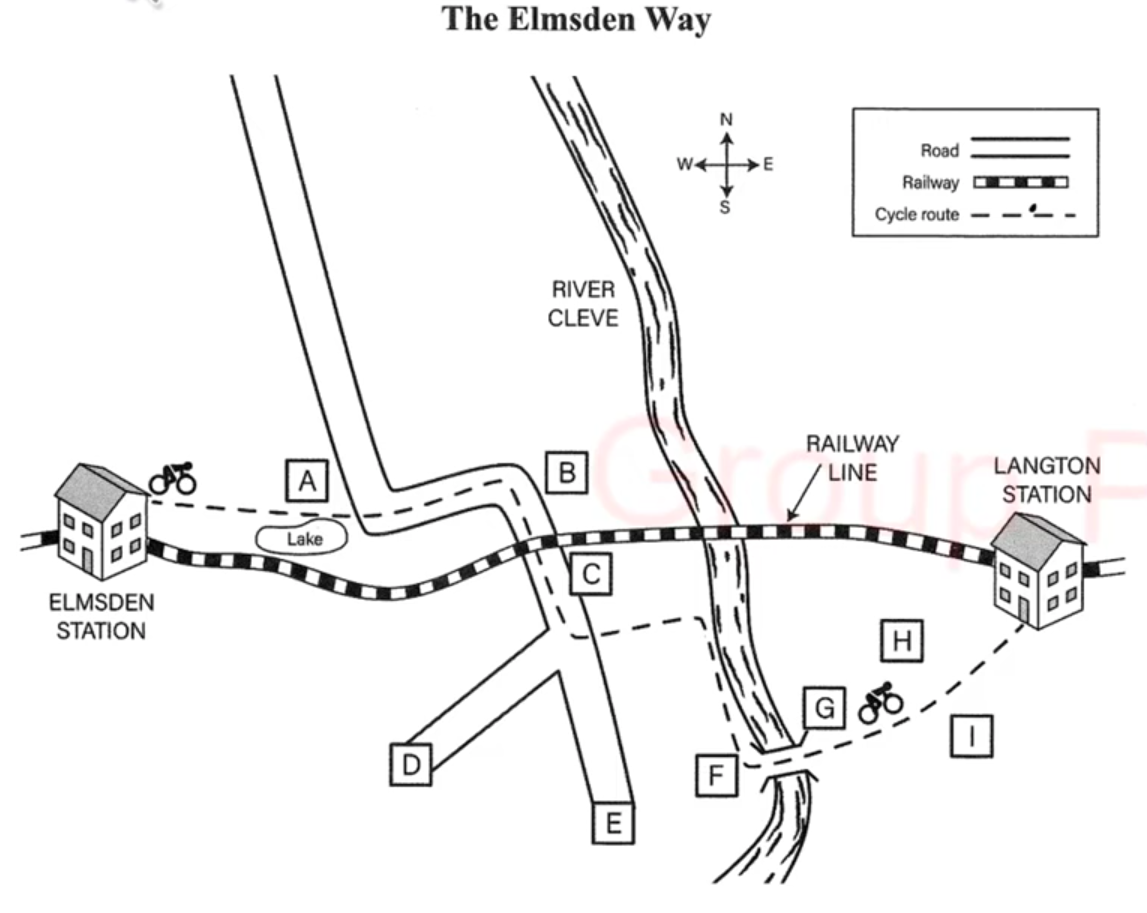 The Elmsden Way map